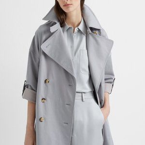 Club Monoco Light blue/grey Adjustable Sleeve Soft Trench